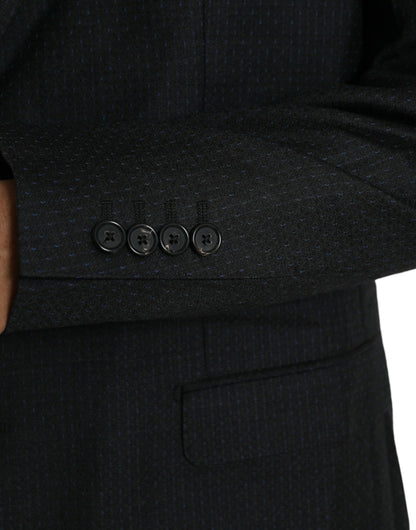 Blazer de botonadura sencilla MARTINI de lana negra de Dolce &amp; Gabbana