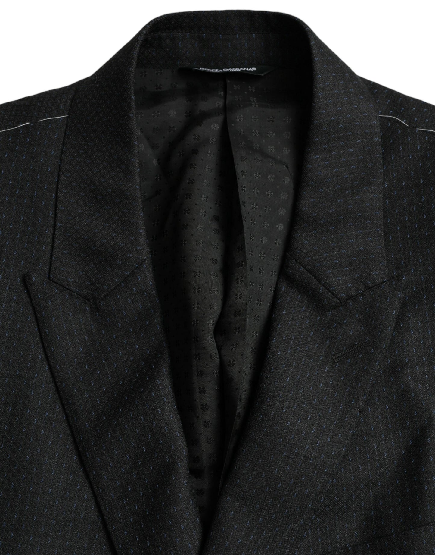 Blazer de botonadura sencilla MARTINI de lana negra de Dolce &amp; Gabbana