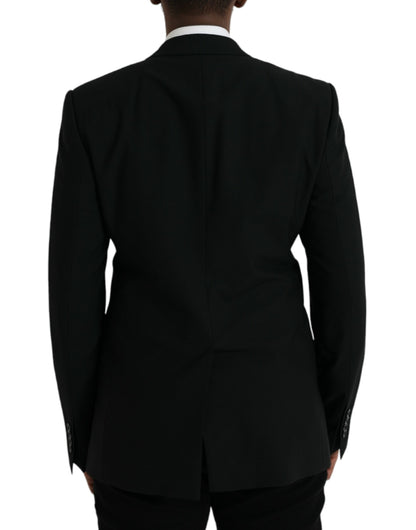 Blazer de botonadura sencilla con diseño de abeja y corona negra de Dolce &amp; Gabbana MARTINI