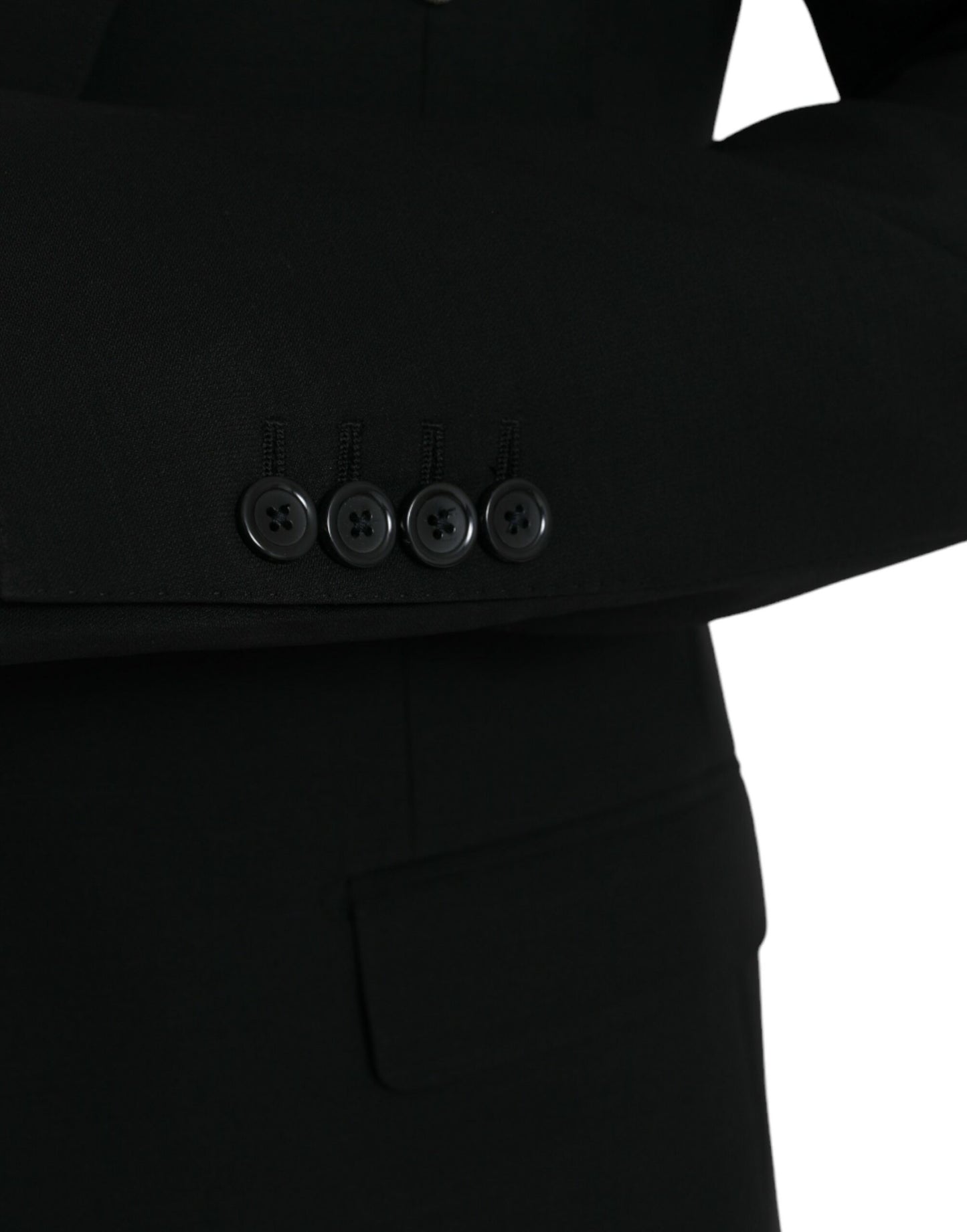 Blazer de botonadura sencilla con diseño de abeja y corona negra de Dolce &amp; Gabbana MARTINI