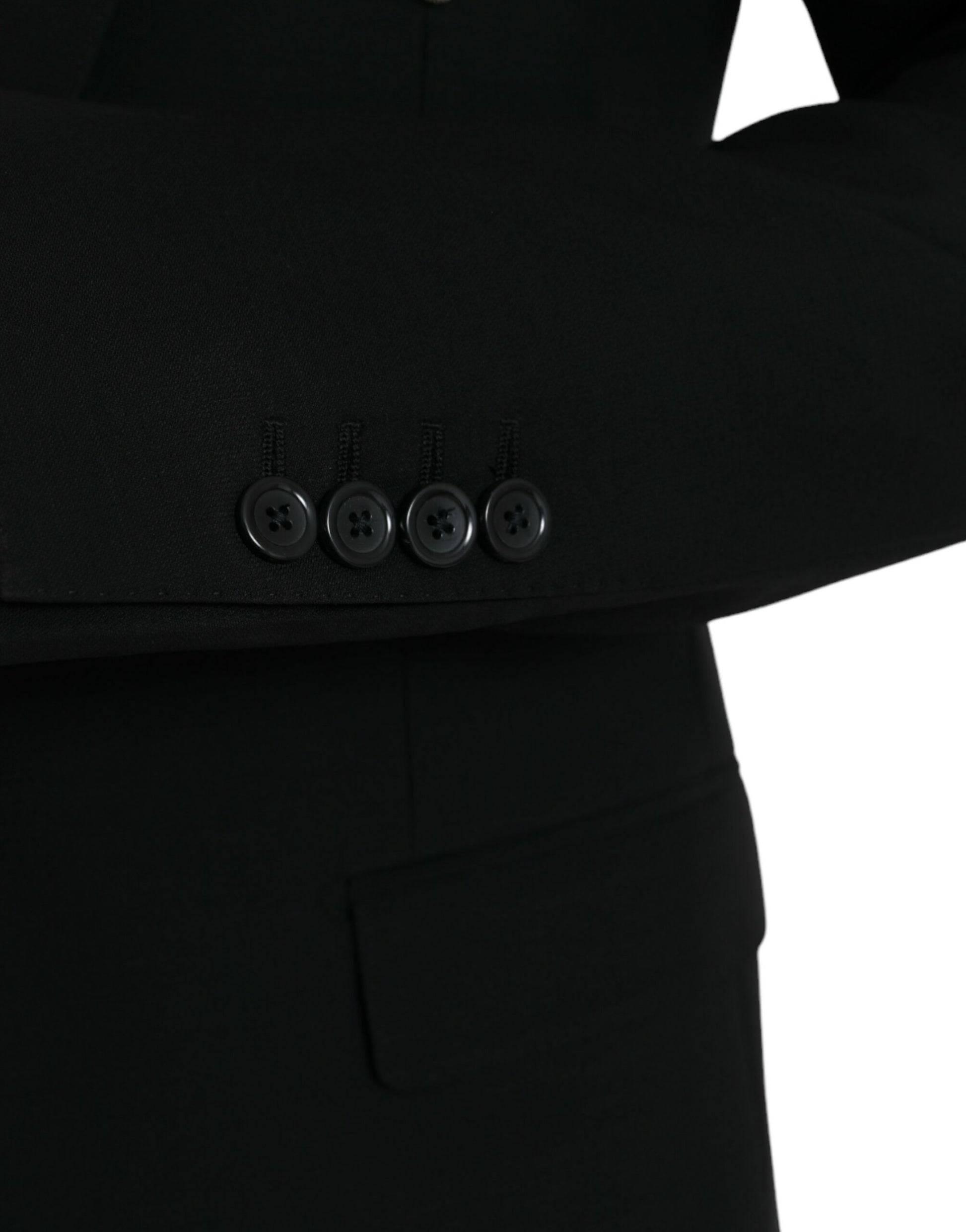 Blazer de botonadura sencilla con diseño de abeja y corona negra de Dolce &amp; Gabbana MARTINI