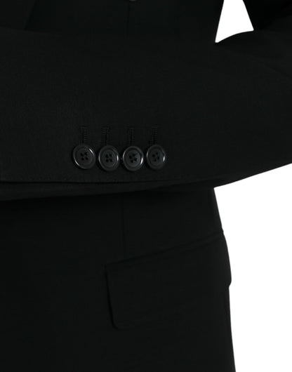 Blazer de botonadura sencilla con diseño de abeja y corona negra de Dolce &amp; Gabbana MARTINI