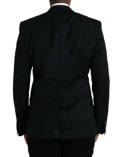 Blazer de botonadura sencilla MARTINI de lana negra de Dolce &amp; Gabbana