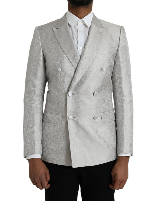 Abrigo y blazer cruzado MARTINI en color blanco roto de Dolce &amp; Gabbana