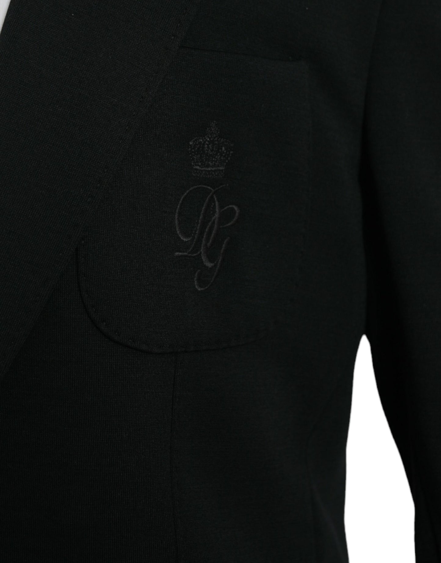 Blazer de lana con botonadura sencilla en color negro de Dolce &amp; Gabbana