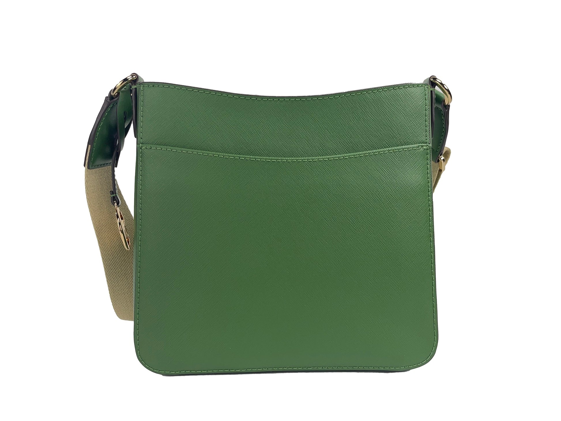 Bolso bandolera tipo mensajero Jet Set pequeño de Michael Kors, color verde