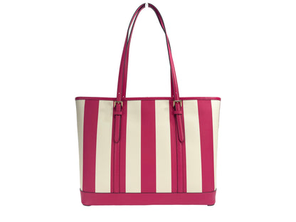 Bolso tote de PVC grande con diseño de TZ de Michael Kors Jet Set Travel en color rosa