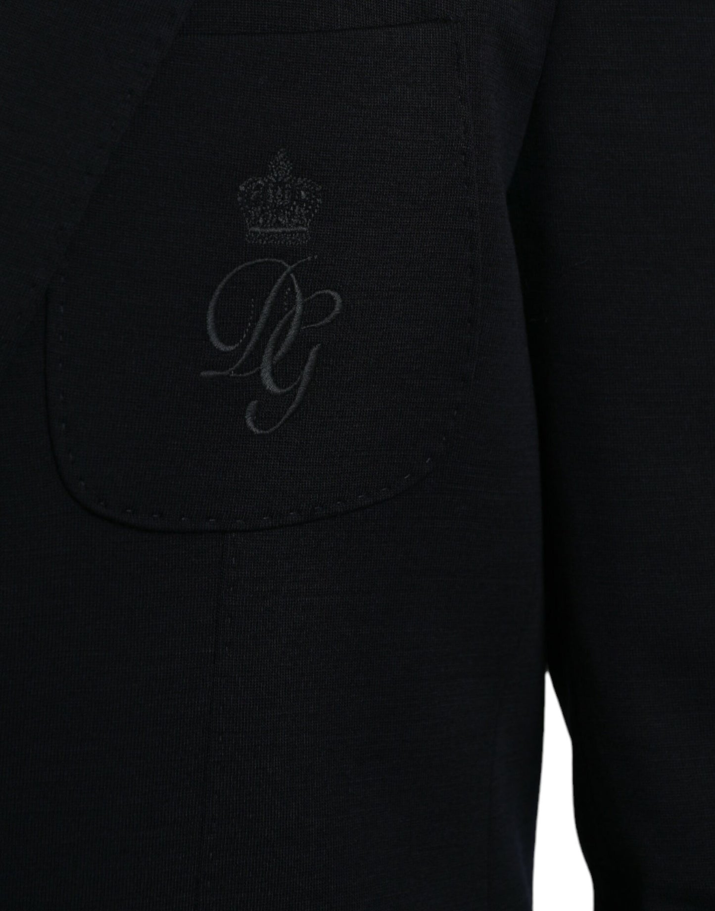 Blazer de lana con botonadura sencilla en color negro de Dolce &amp; Gabbana
