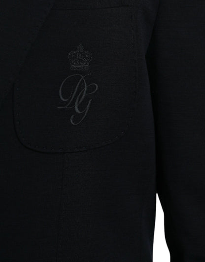 Blazer de lana con botonadura sencilla en color negro de Dolce &amp; Gabbana