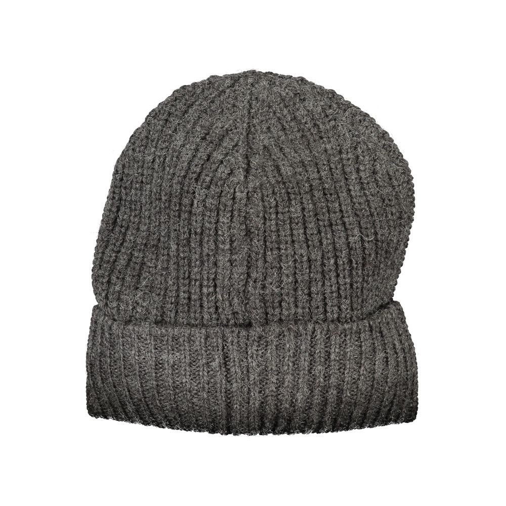 Gorros y gorras de tela gris