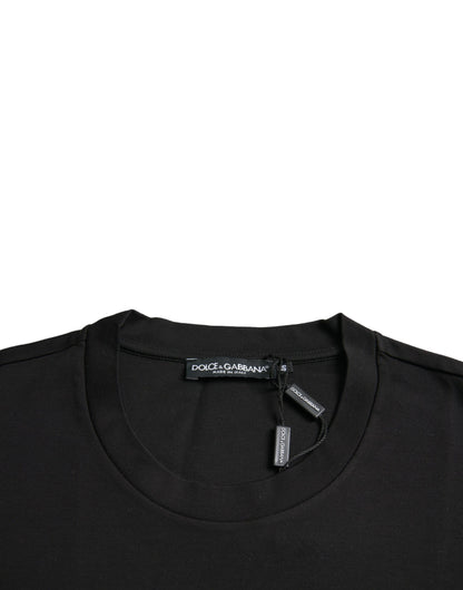Camiseta con cuello redondo Dolce &amp; Gabbana Black With Love Always