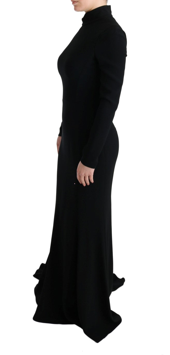 Dolce & Gabbana Elegant Full Length Sheath Gown in Black