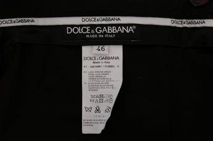 Pantalones formales elegantes de corte entallado en color morado de Dolce &amp; Gabbana