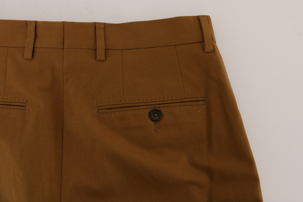 Pantalones formales elegantes de color marrón de Dolce &amp; Gabbana para hombre