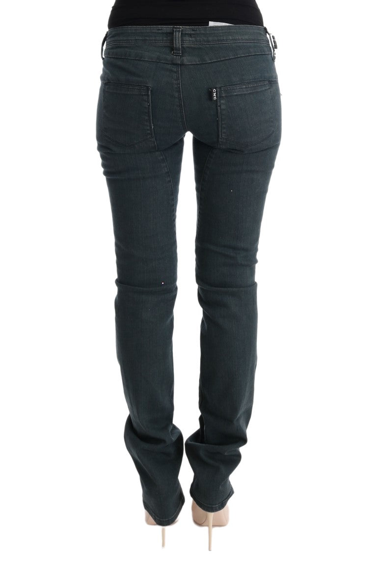 Jeans de algodón gris superslim chic de Costume National