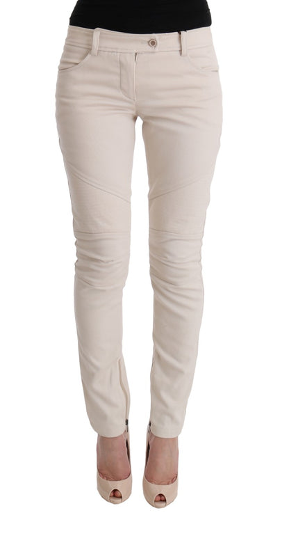 Ermanno Scervino Chic Tesoro vaquero blanco de corte slim