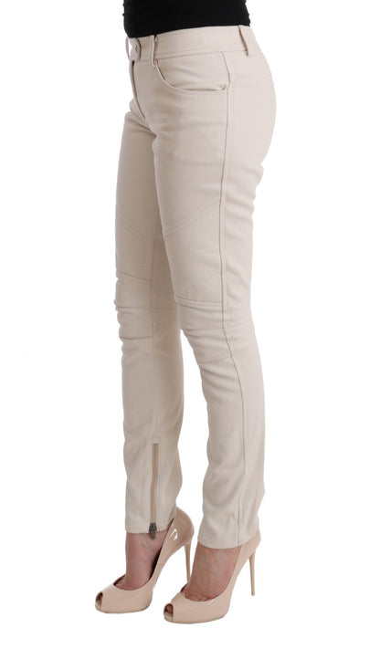 Ermanno Scervino Chic Tesoro vaquero blanco de corte slim