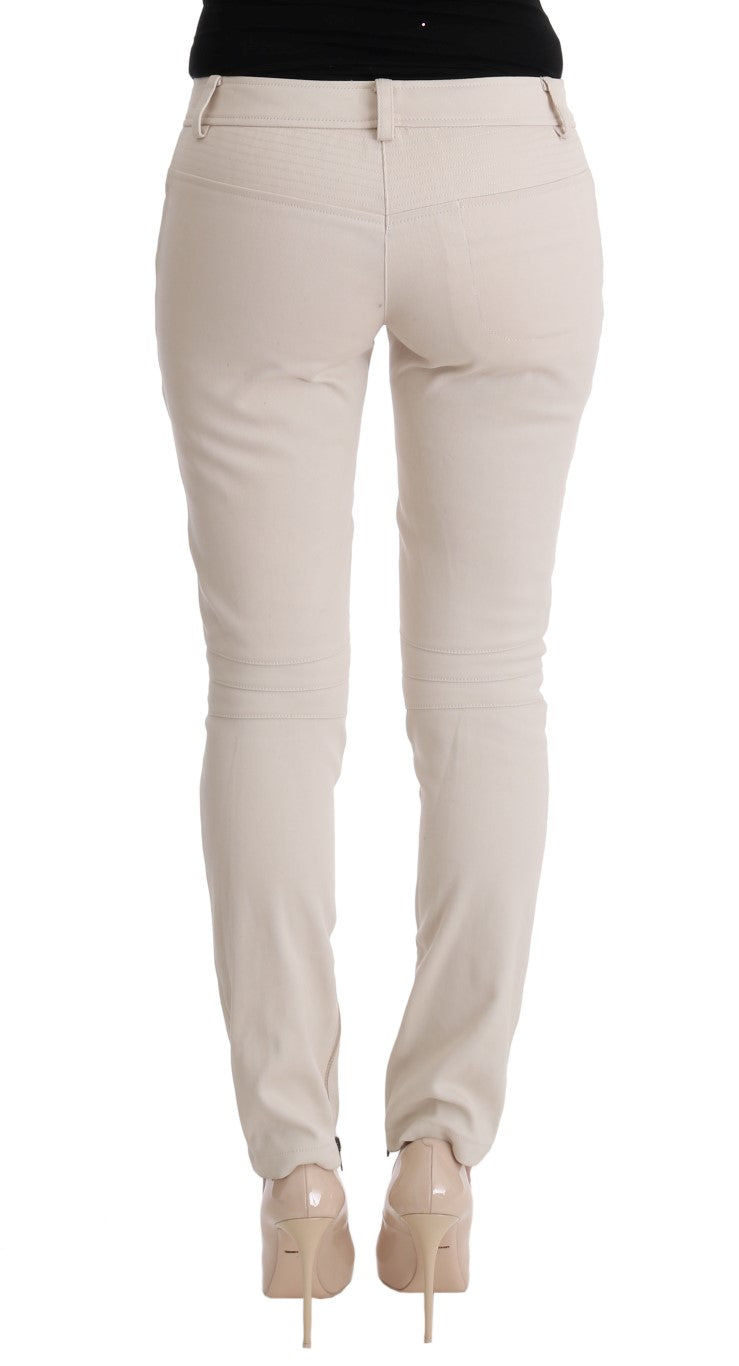 Ermanno Scervino Chic Tesoro vaquero blanco de corte slim