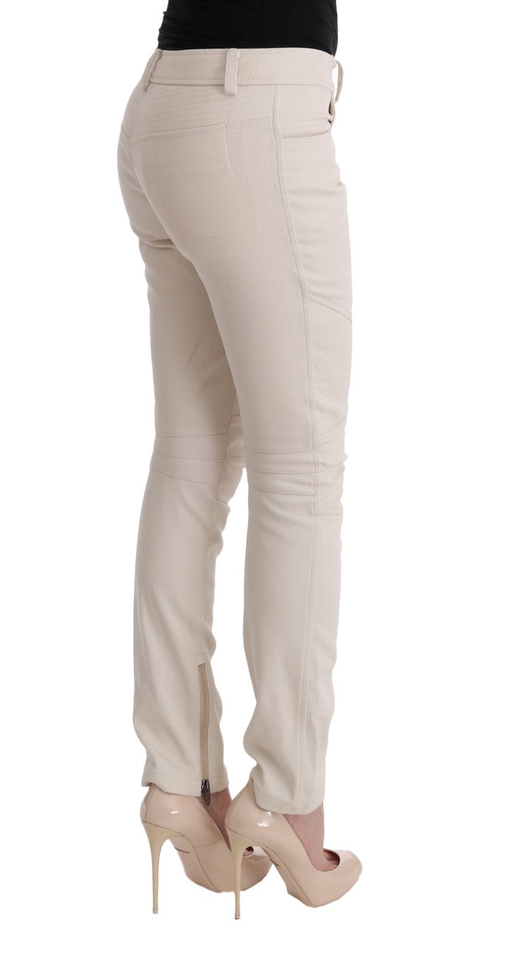 Ermanno Scervino Chic Tesoro vaquero blanco de corte slim