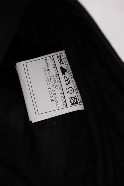 Ermanno Scervino Elegantes pantalones negros de corte slim de algodón