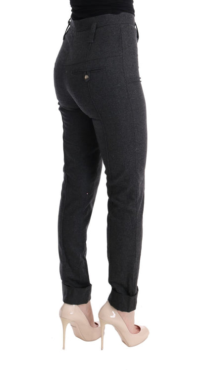 Ermanno Scervino Chic Pantalones pitillo informales grises