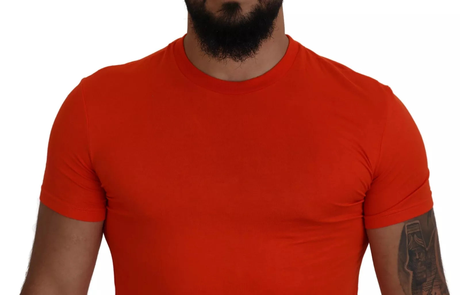 Camiseta de cuello redondo y manga corta en modal naranja de Dsquared²