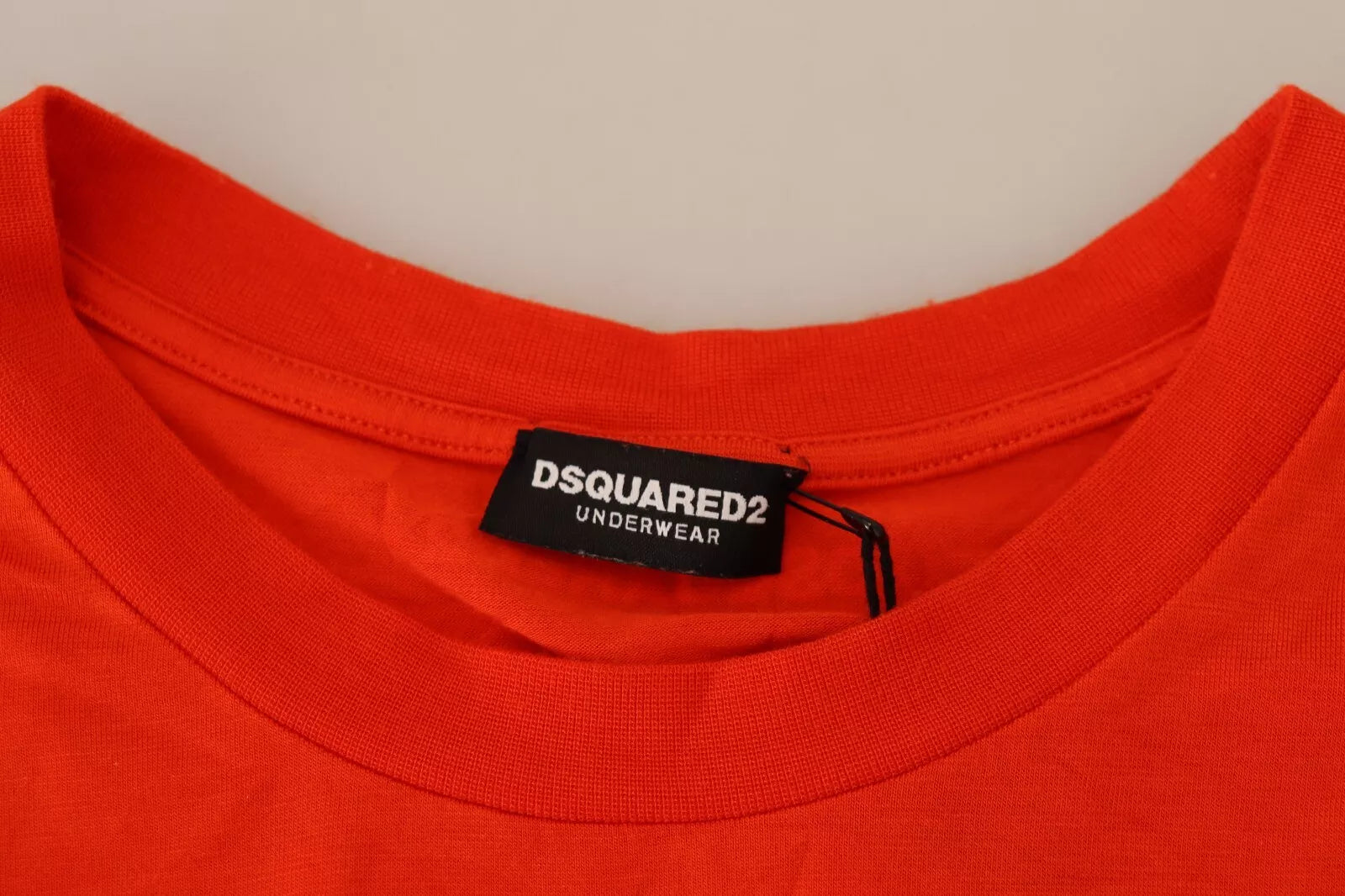 Camiseta de cuello redondo y manga corta en modal naranja de Dsquared²