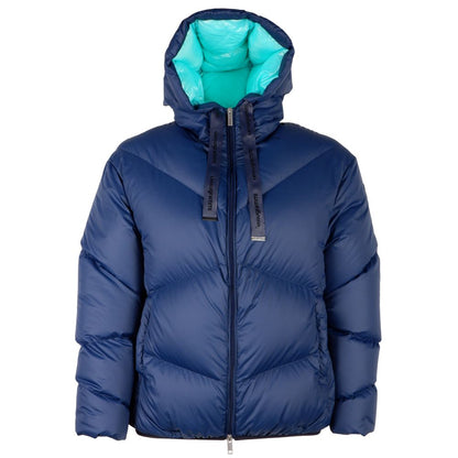 Centogrammi Elegant Blue Feather Down Jacket