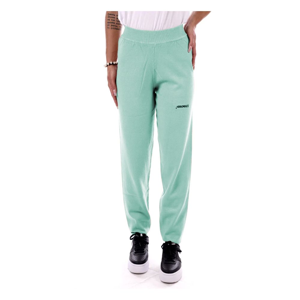 Pantalones de chándal de mezcla de lana verde menta Hinnominate