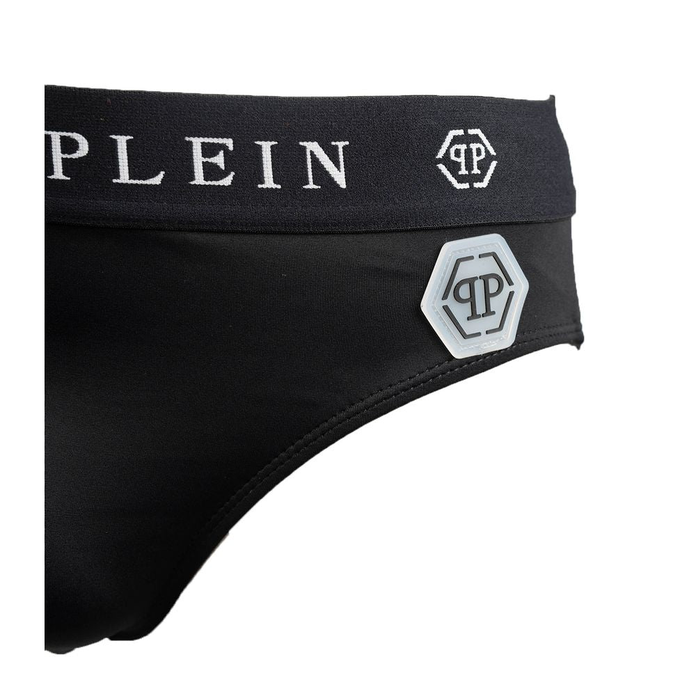 Bañador tipo slip de nailon elegante de Philipp Plein con detalle de logotipo icónico