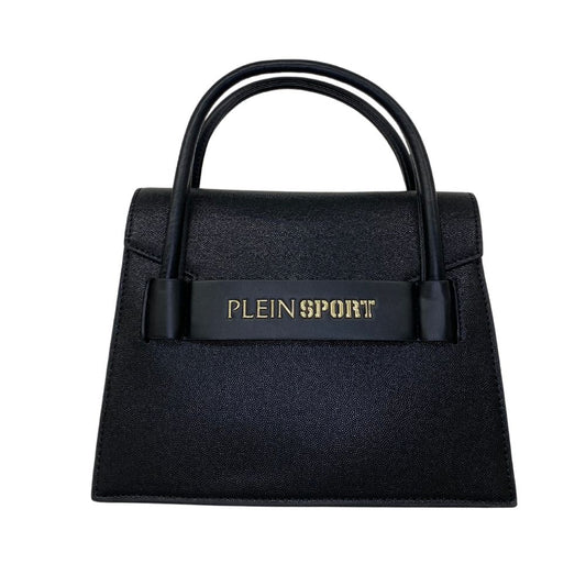 Bolso elegante negro con detalle de logotipo de Plein Sport