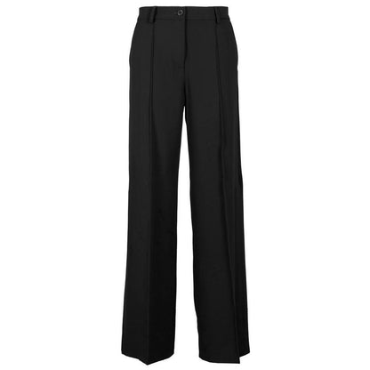 Pantalones vaqueros y pantalón de poliéster negro PINKO