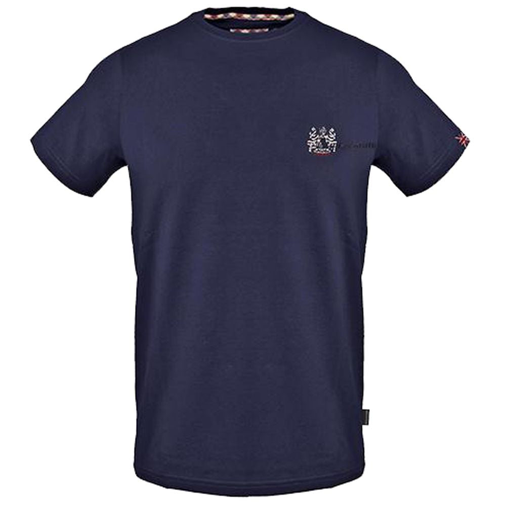 Aquascutum Blue Cotton T-Shirt