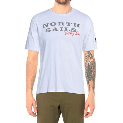 Camiseta blanca con logotipo de goma de North Sails Pristine