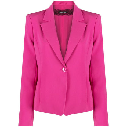 Blazer elegante elástico de un botón en color fucsia de Patrizia Pepe