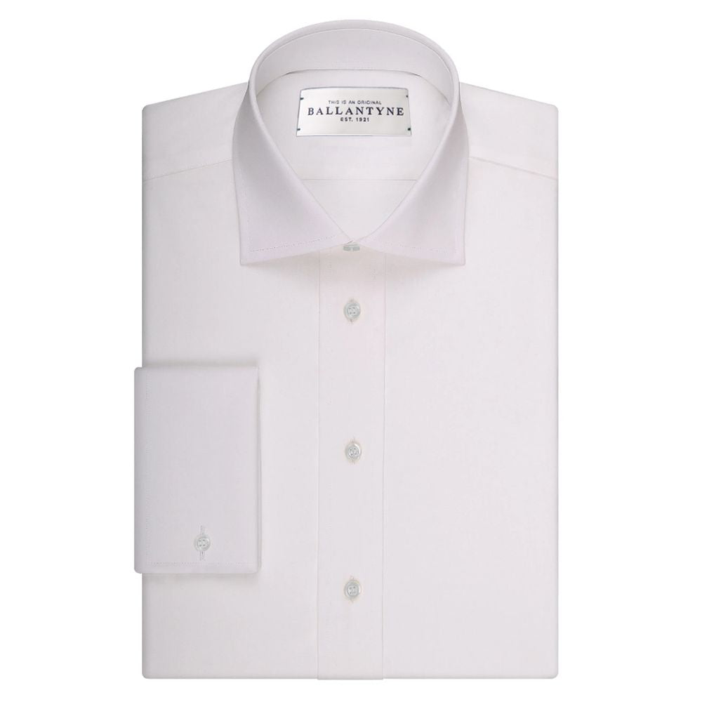 Camisa de algodón blanca Ballantyne para hombre