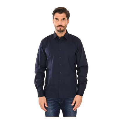 Camisa de algodón azul Ballantyne para hombre