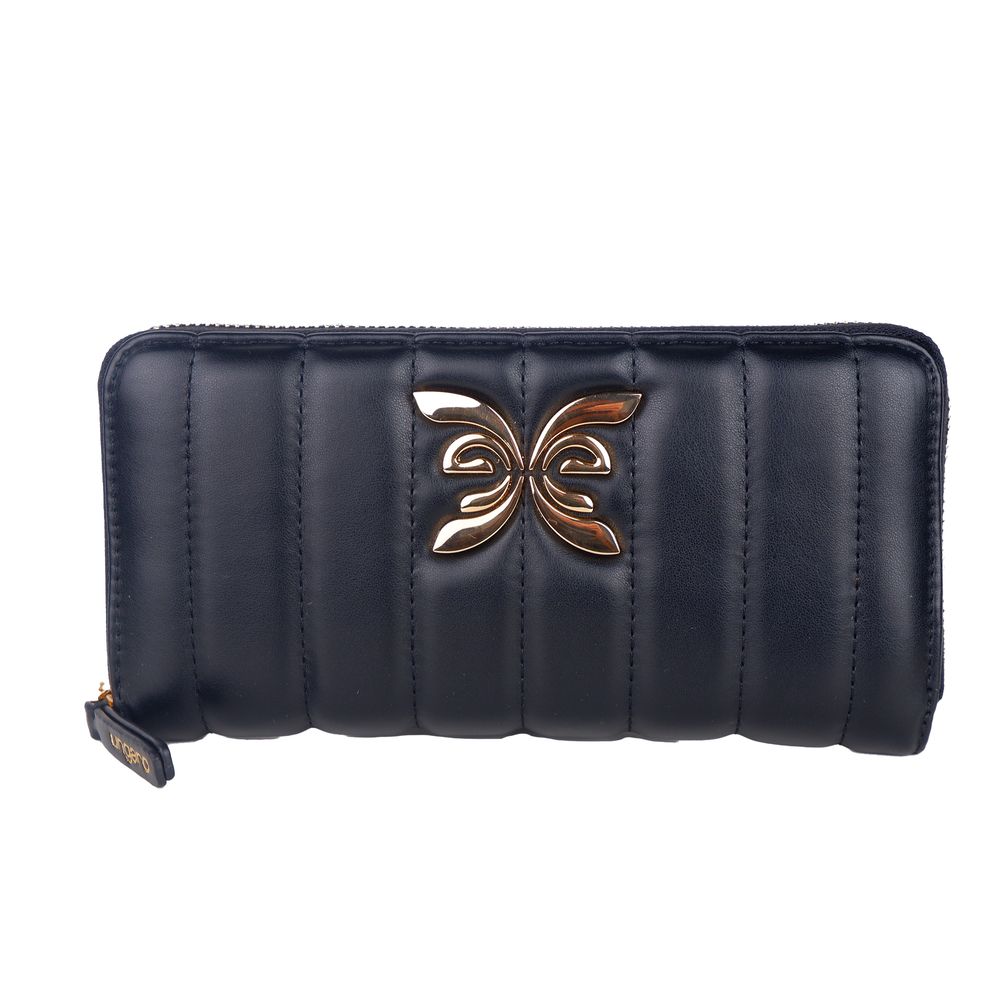 Cartera elegante de piel sintética acolchada