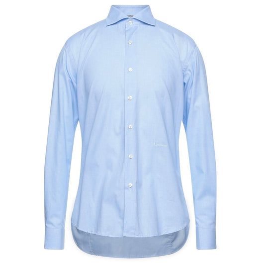 Camisa de algodón oxford azul claro Aquascutum Chic