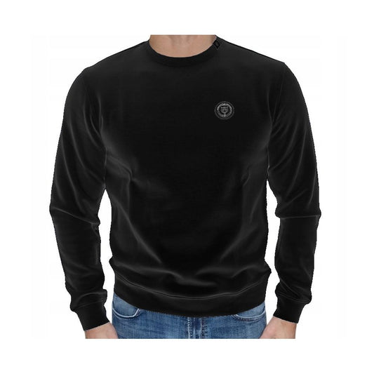 Suéter de hombre de algodón negro Plein Sport