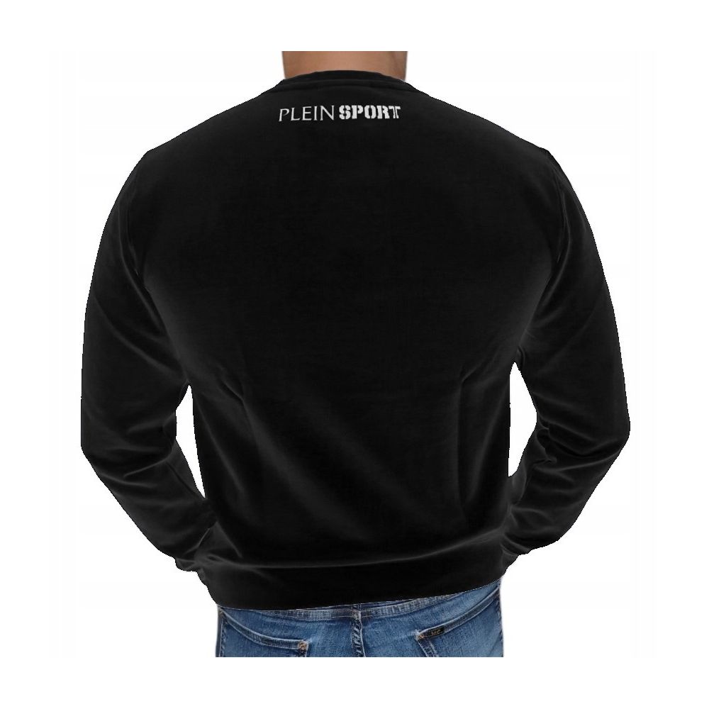 Suéter de hombre de algodón negro Plein Sport