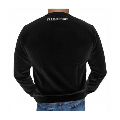 Suéter de hombre de algodón negro Plein Sport