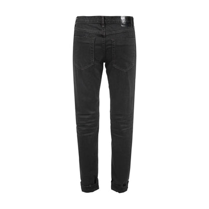 Jeans negros desgastados con parches y diseño chic de One Teaspoon