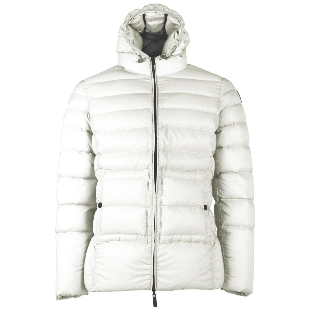 Chaqueta reversible de nailon con capucha blanca de Centogrammi