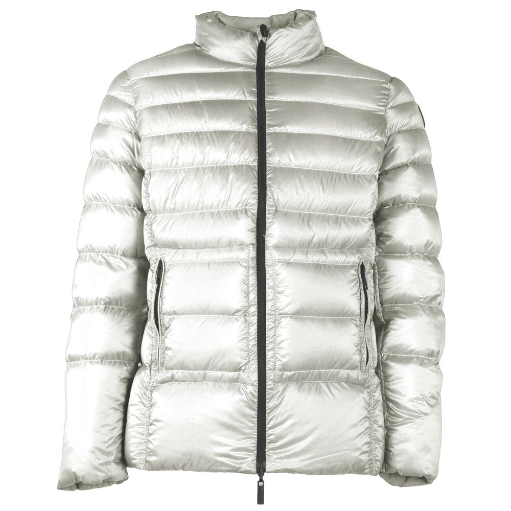 Chaqueta reversible de nailon con capucha blanca de Centogrammi