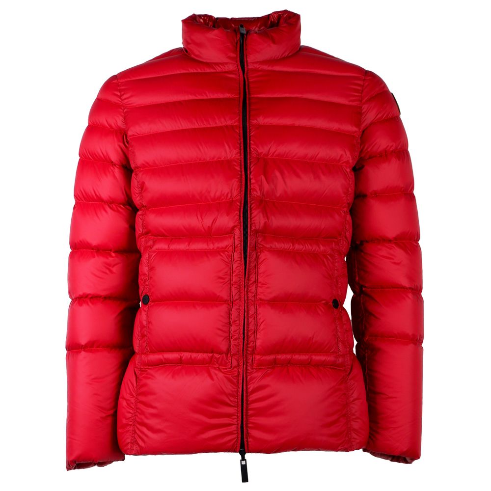 Chaqueta reversible de plumón de nailon rojo de Centogrammi