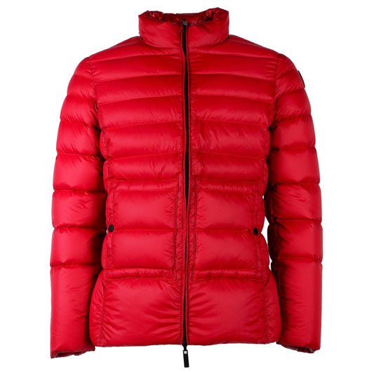 Chaqueta reversible de plumón de nailon rojo de Centogrammi