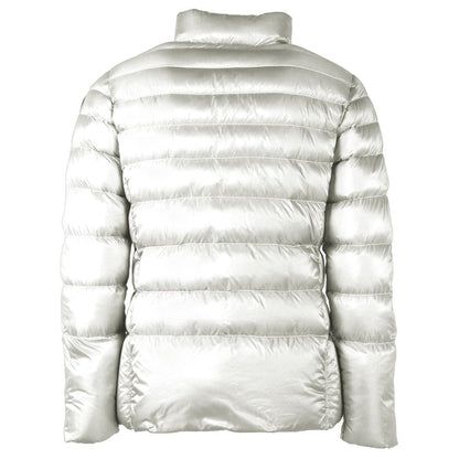 Chaqueta reversible de nailon con capucha blanca de Centogrammi