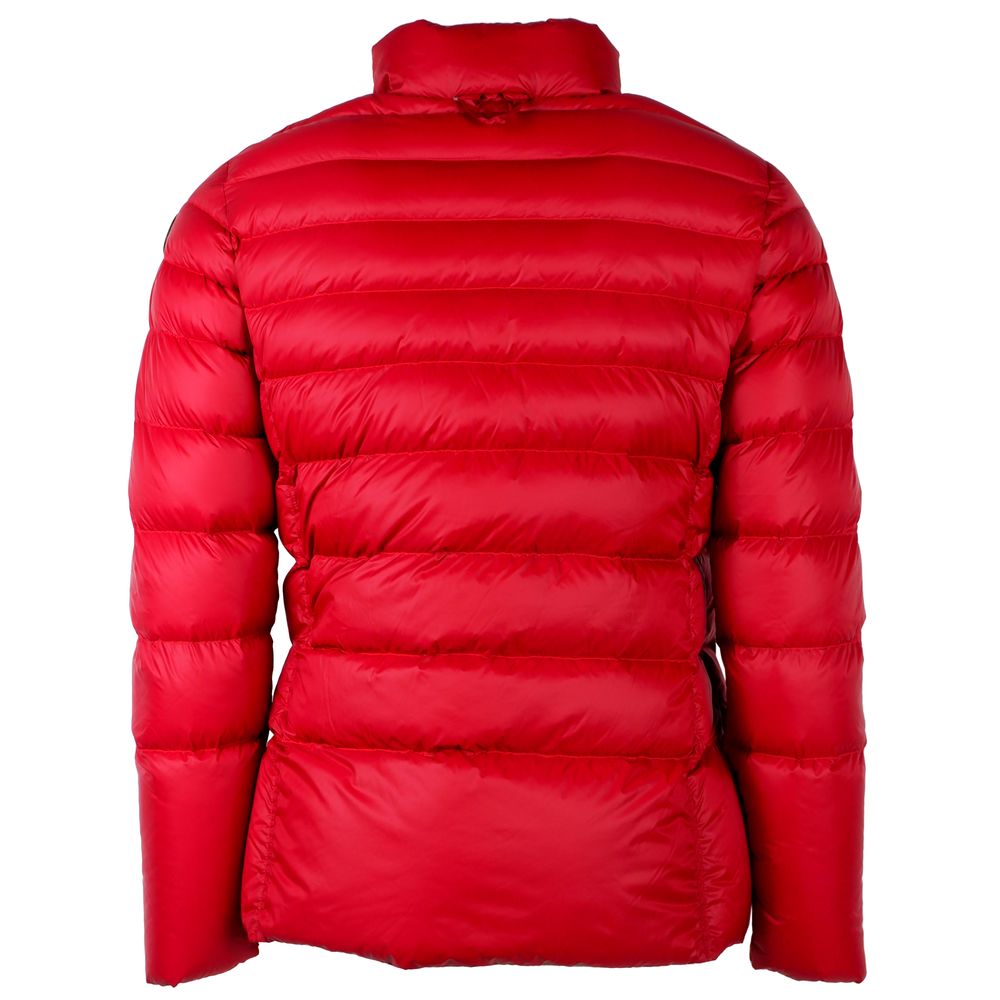 Chaqueta reversible de plumón de nailon rojo de Centogrammi