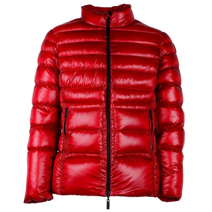 Chaqueta reversible de plumón de nailon rojo de Centogrammi